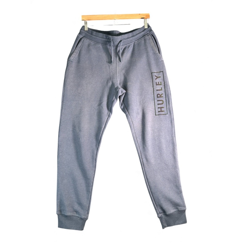 Hurley Jogger Sweatpants Gray Small S Athletic Casual Loungewear Mens
